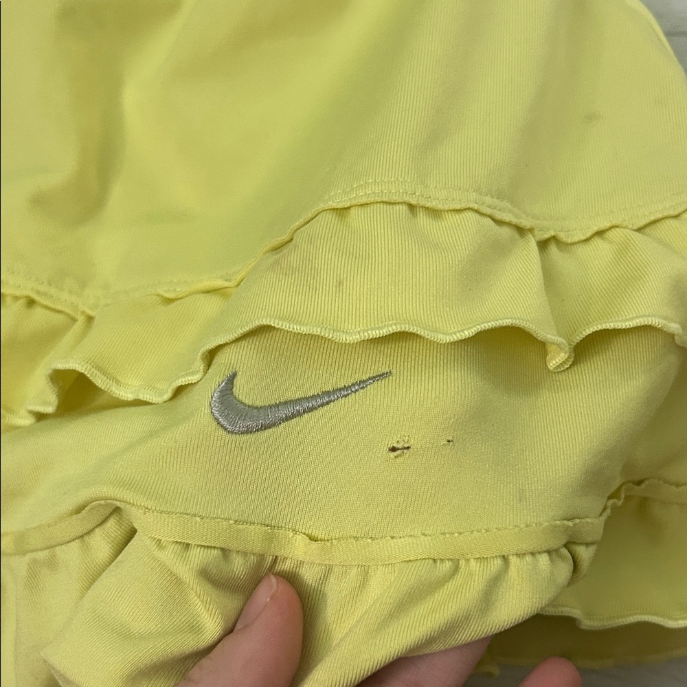 Nike Yellow Ruffled Mini Skirt - Picture 3 of 4